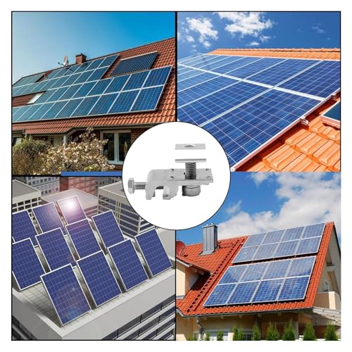 Solarmodul Erdungsklemmen Set, 8 Stück, M8 Edelstahl, 42mm x 20mm, für Photovoltaik-Module