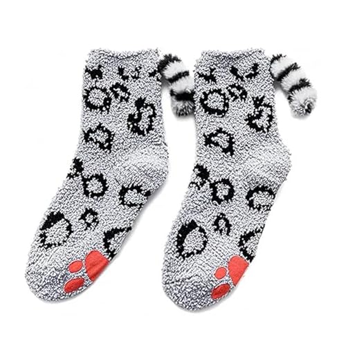 Image of Benefeet Sox Women Fuzzy Socks Funny Cat Gifts Cozy Soft Fluffy Winter Warm Sleeping Cute Animal Slipper Socks for Cat Lover