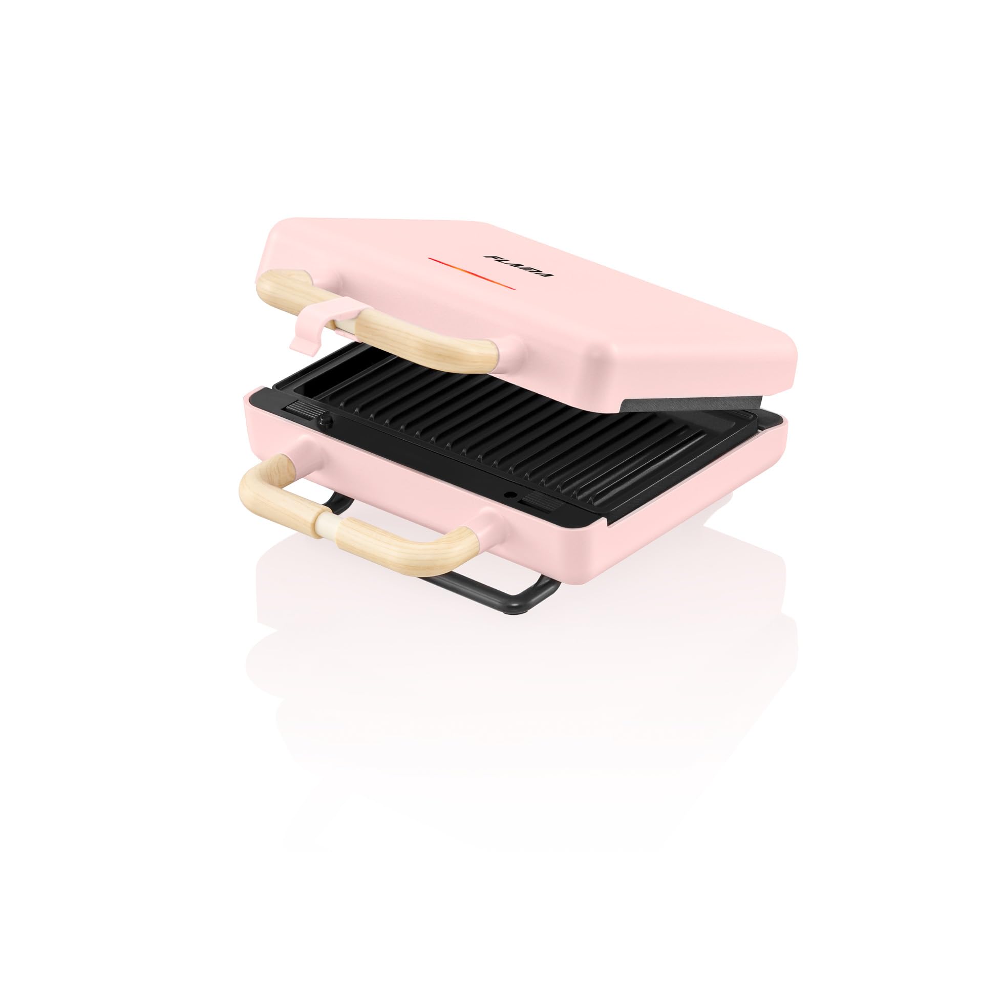 GRILL PANINI FLAMA 4963FL 22,5 x 13 PLAQUES EXTRAIB.ROSE