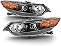ACANII - For [HID Type] 2009-2014 Acura TSX Headlights Headlamps Head Lights Lamps - Replacement Driver & Passenger Side