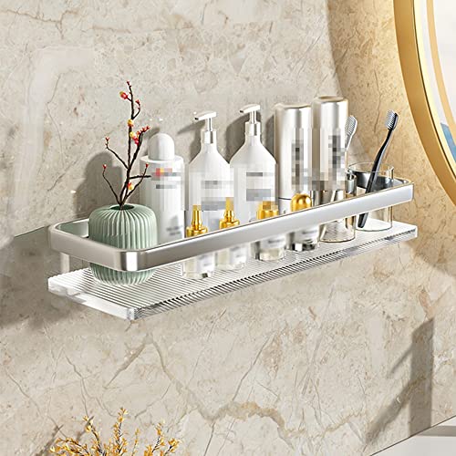 Support de rangement de douche mural en acrylique transparent rigide et stable