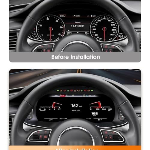 Velocímetro LCD digital de 12.3 pulgadas con salpicadero Android para Audi A6 y A7 2