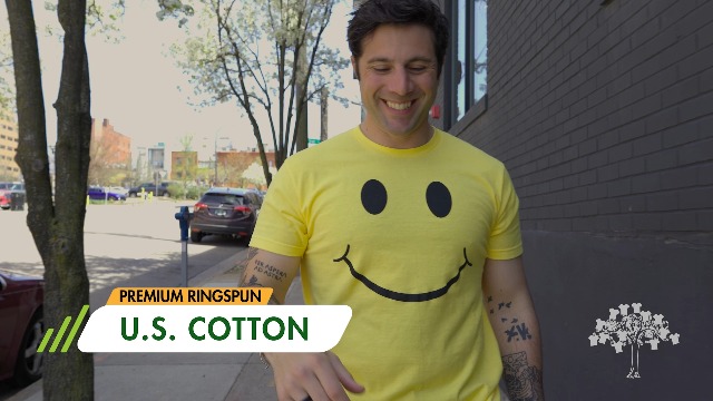 Amazon.com: Ann Arbor T-shirt Co. Smile Face | Cute
