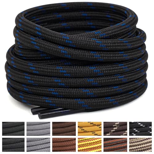 Image of Stepace 2 Pairs Round Heavy Duty Boot Laces for Hiking and Work Boots