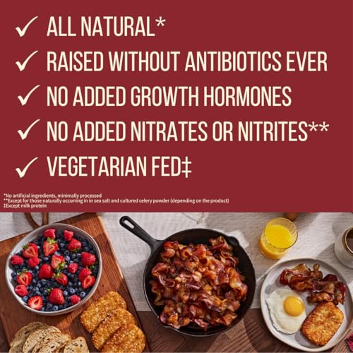 Image of Wellshire Farms 8oz Uncured Smoked Beef Bacon - Made from Pasture-Raised Beef with No Antibiotics or Added Hormones, Bold Flavor and Ready to Serve