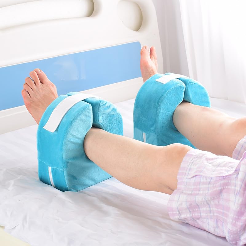 FakeFace Cuscino di supporto per piede e caviglia, cuscino protettivo per tallone, per prevenire ulcere da pressione, piaghe da decubito, gambe addormentate, imbottitura in schiuma dopo l'intervento