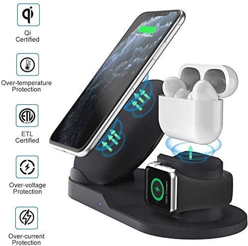 AceScreen Wireless Charging Station – Multi-USB Ladegerät Mit LCD-Anzeige, Bis Zu 60W, Für Reisen