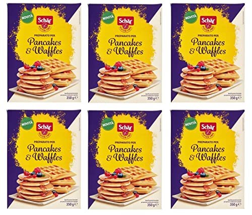 Schär-Gluten Free Preparato por tortitas y gofres preparados para panqueques y gofres sin gluten 350 g