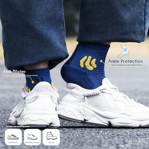 Brisira Coolmax Bamboo Viscose Kids Socks Compression Athletic Hiking Running Sports Boys Socks Moisture Wicking For Youth thumb #3