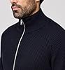 Mens Cardigans Zip Up Cotton Sweater – Full Zip Knit Jumper with Pockets, Lightweight jumper for Men UK, Casual Mens Cardigans for Fall & Winter (UK, Alpha, XXL, Regular, Regular, Black) #5