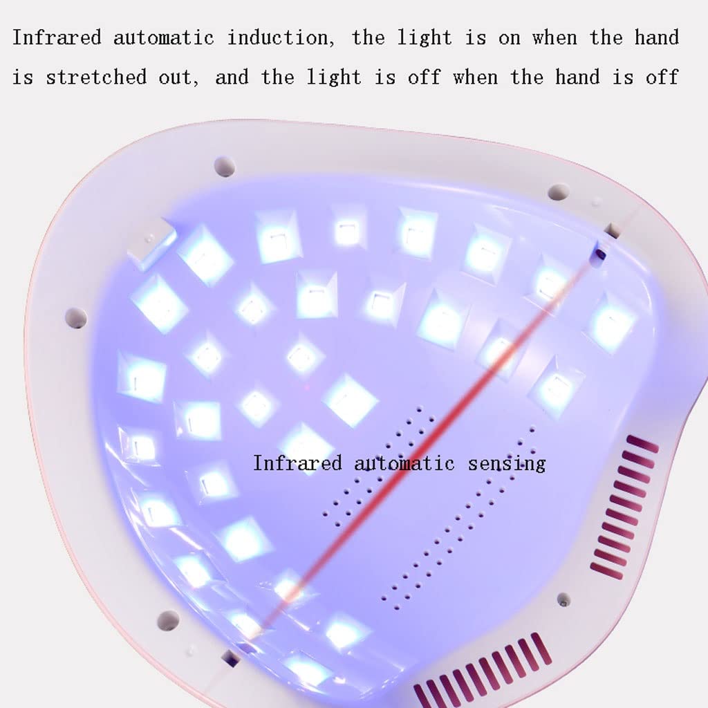SYALEO Lampada Unghie Asciugatrice Macchina for fototerapia for Unghie 88W Nail Curing Gel Strumenti for Nail Art PORTATO Lampada for Unghie Professionale con Perline Lampada da 30pcs in Casa