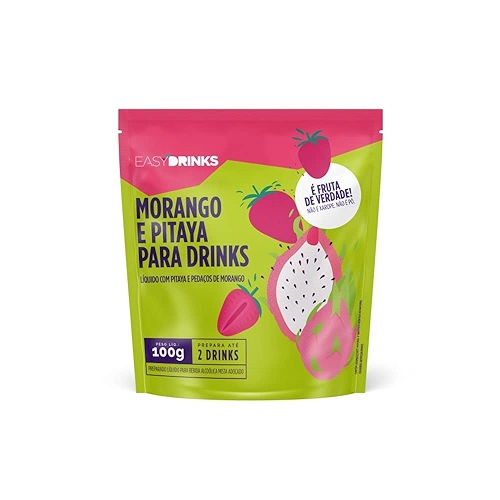 Frutas Pitaya & Morango para Drinks (100g) - Easy Drinks