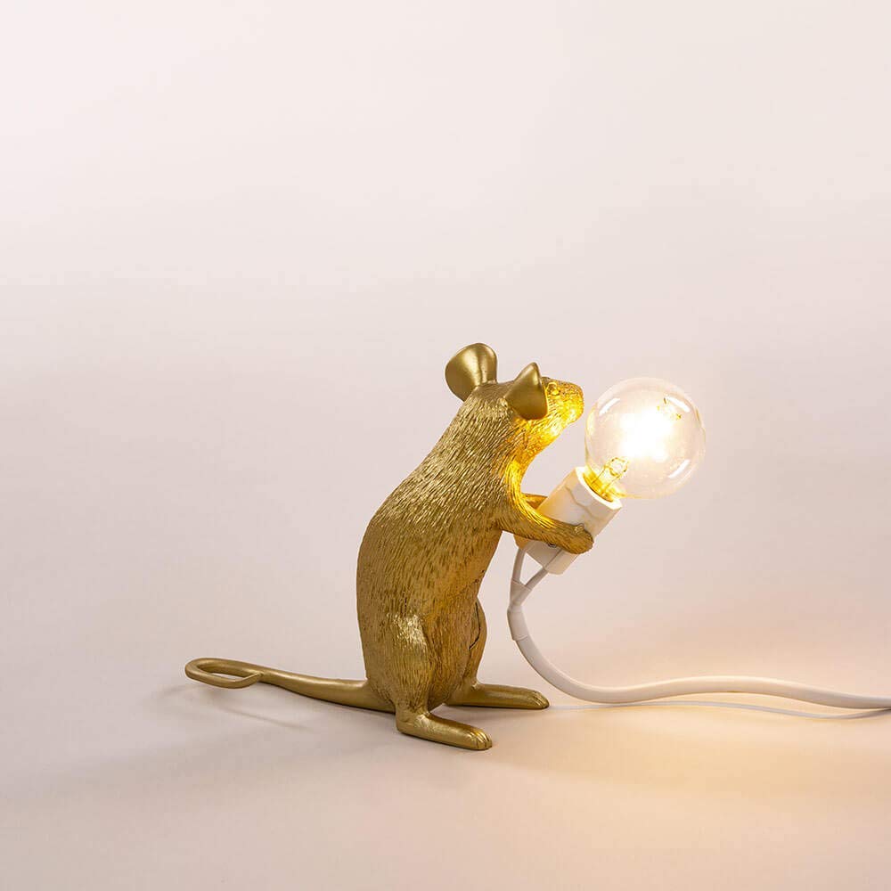 Lampe de table LED en résine moderne pour souris éclairage Lampe de table LED en résine moderne pour souris éclairage