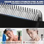 Body Hair Trimmer and Shaver for Men Groin/Ball Trimmer with LED Light Waterproof Public Hair Trimmer Male Electric…