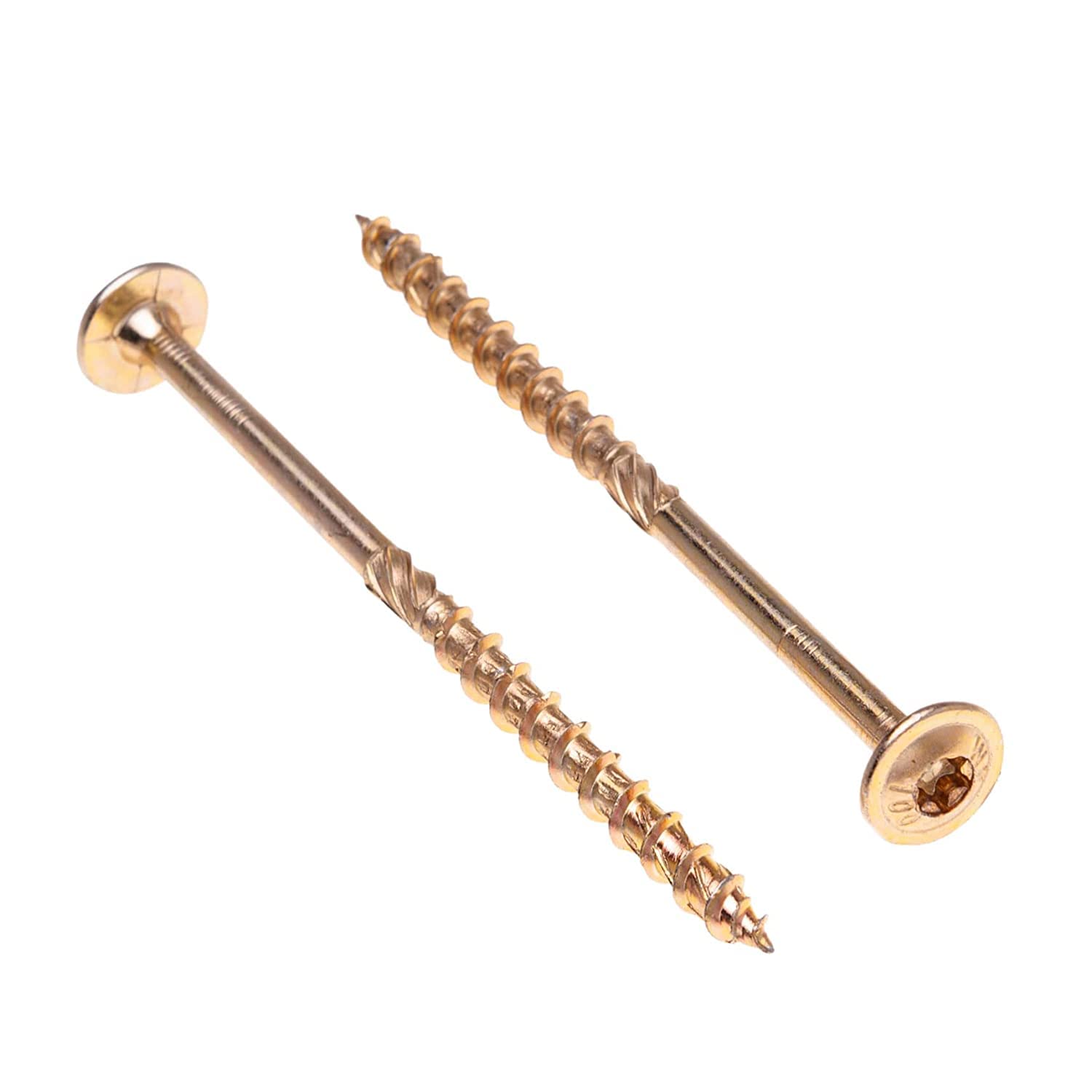 Tornillos para Madera de Keple 6 mm x 180 mm - Torx Autorroscantes Multiuso y Traviesas de Ferrocarril Tornillos Brida de Tornillos para Unión y Construcción Paquete de 100 Unidades