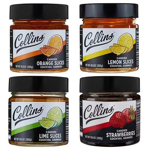 Collins Citrus & Berry Cocktail Garnish Kit – Candied Lemon,