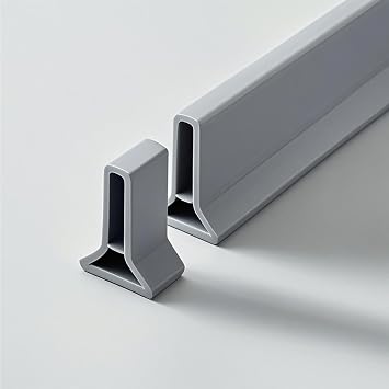 Collapsible Shower Threshold, Shower Water Splash Guard Barrier, Water Strip Dam for Dry and Wet Separation,B,5x3cm