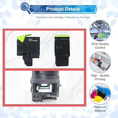 Toner compatible Lexmark CX417de cyan 71B3HK0 71B3HM0 71B3HY0