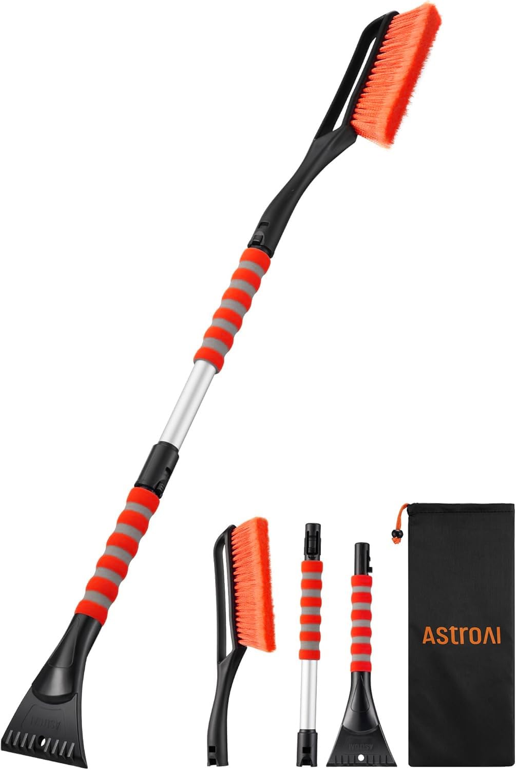 AstroAI 40" 2-in-1 Detachable Snow Brush &amp; Ice Scrapers for Car Windshield