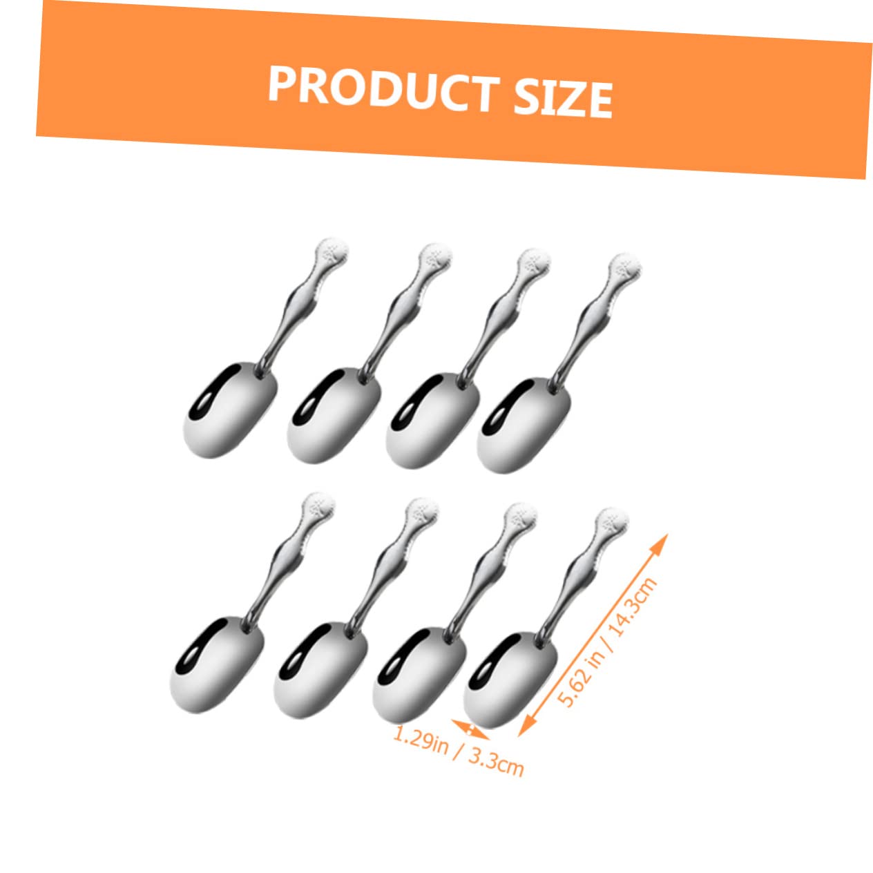OFFSCH Ergonomic Handle Tea Spoons 30pcs Decorative Tea Shovels Tea Accessory Powder Shovel