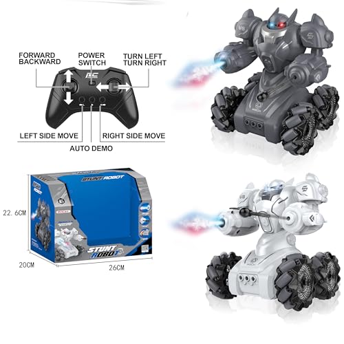 Image of Magicwand Drift Stunt Programmable Gesture Sensing Dancing & Walking Robot for Kids with Lights【White or Black】