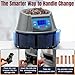 Coin Counter with LCD Dual-Display, Coin Sorter 300 Coins/min, Change Machine Large Capacity Hopper for 1￠ 5￠ 10￠ 25￠ $1, Included 5 Coin Bins & 5 Tubes & 5 Wrappers