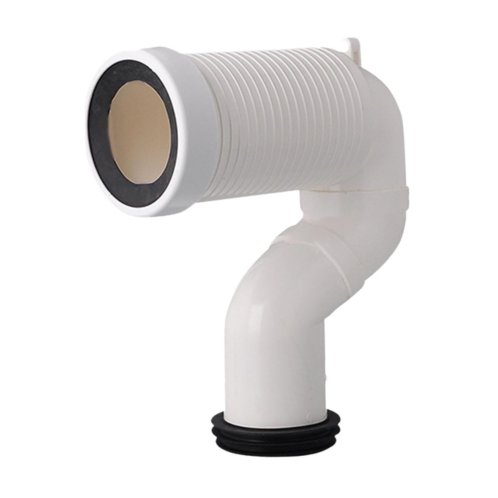 Puxzyax Type B Offset Toilet Flange Extension Adapter Flexible Connection For Drainage Systems Portable Replacement Part Toilet Shifter Is Easy Installation For, 35Cm
