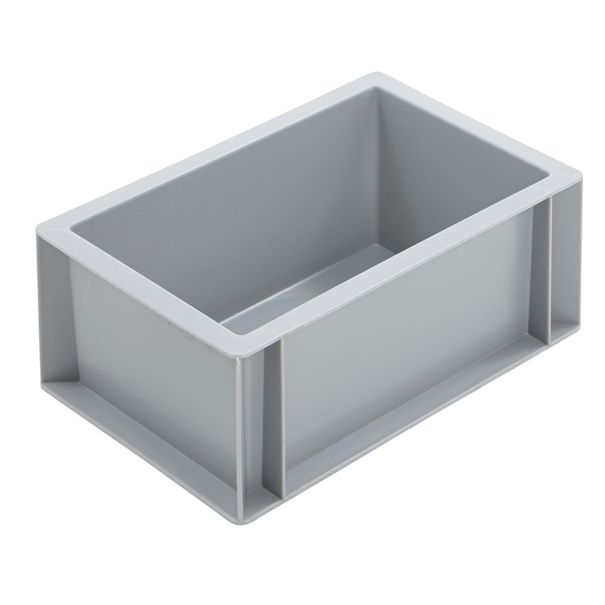 Bigdug Grey Euro Stacking Boxes - Heavy Duty Euro Containers Storage Box - Stackable Warehouse Crates (X10 120H X 200W X 300D Mm)