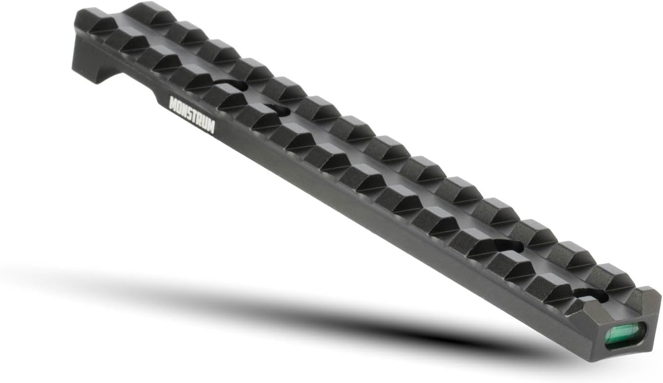 Monstrum Ruger 10/22 Extended Length Picatinny Rail Mount with Integrated Level Bubble
