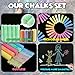 240PCS Washable Sidewalk Chalks, 24 Colors Jumbo Chalk for Kids, Non-Toxic Sidewalk Chalk Bulk for Toddler, Dustless Outdoor Chalk Giant Box Chalkboard Chalk for Party Favor Playground, Great for Kids