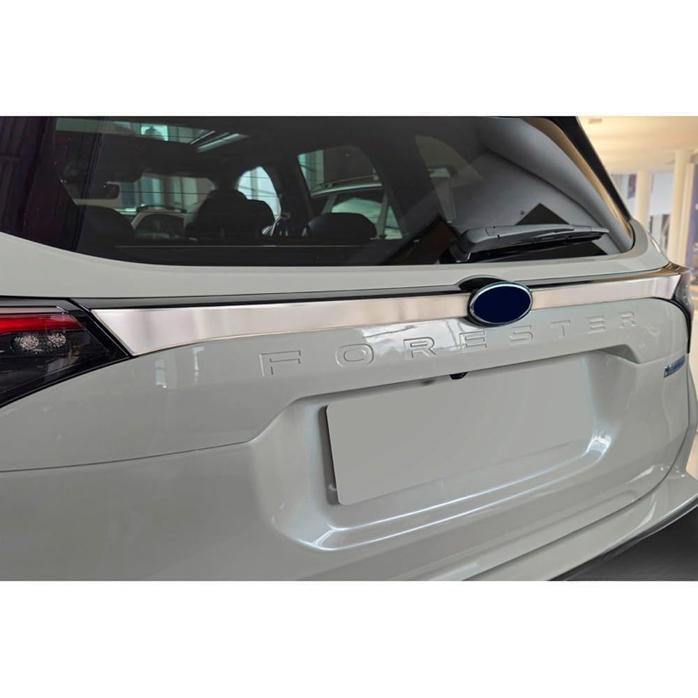Avisa Brushed Stainless Steel Tailgate Trim compatible with Subaru Forester VI (SL) 2024-