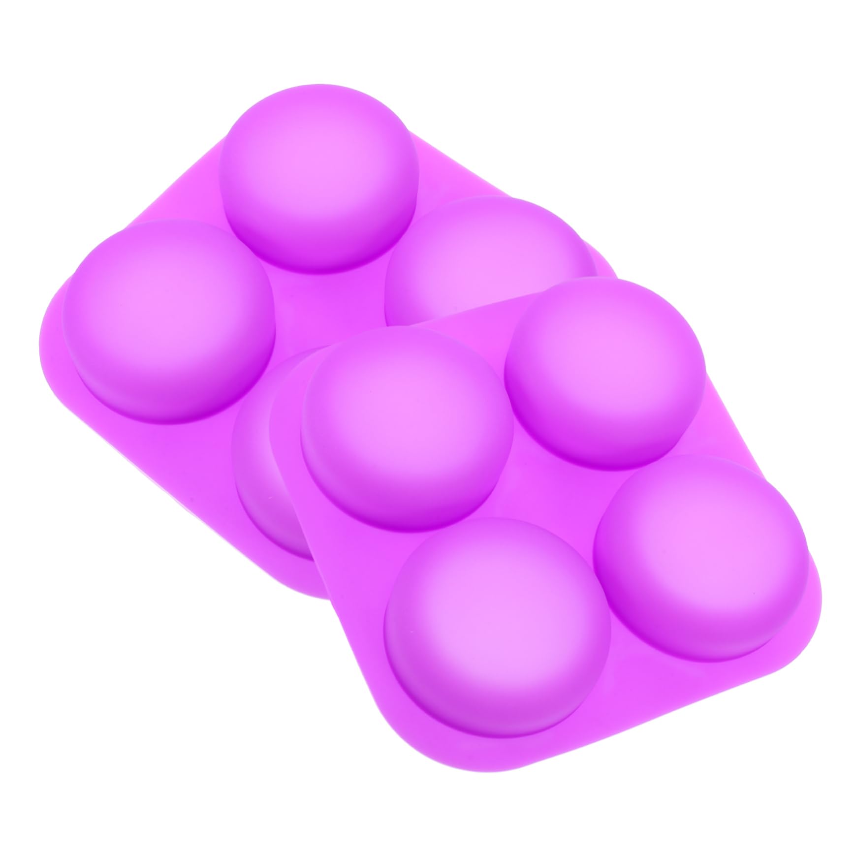 Operitacx 5 Ensembles Moule À En Silicone Distributeur De Moussant Porte- Produit Vaisselle En Barre Maison Fait Gel De Silice Violet,mauve 2 Pièces * 5