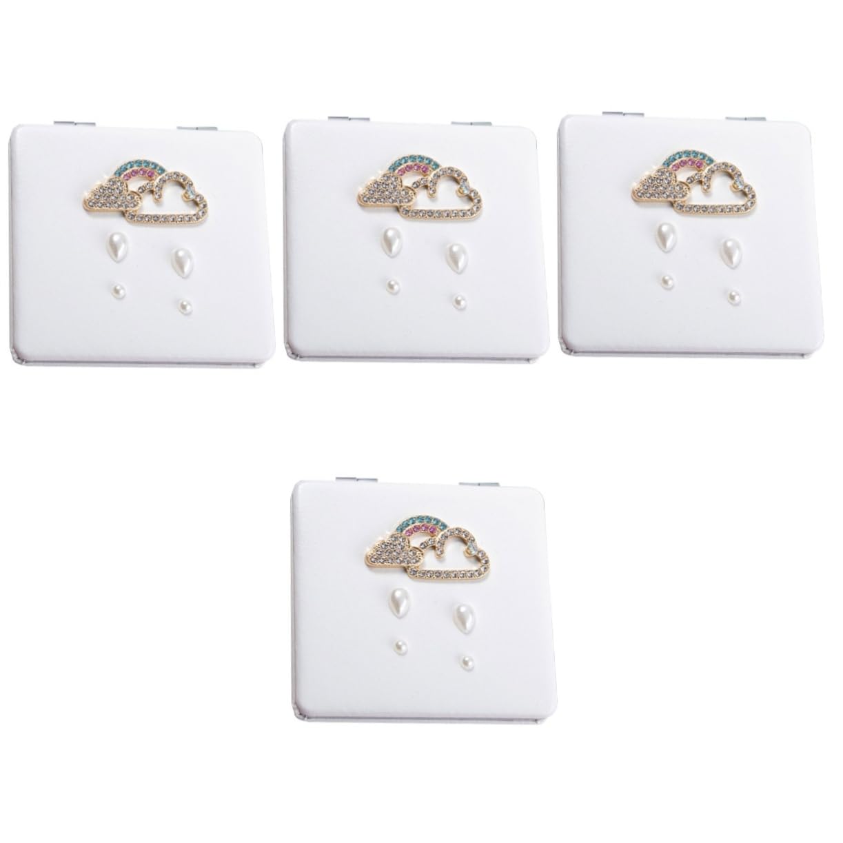 Miroir pliable Healeved cadeau idéal et élégant pour trousse de beauté lot de 4 pièces