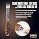 PICARD Schieferhammer Nr. 207 R XL 700g | Ergonomischer Ledergriff und Ganzstahlstiel | Korrosionsgeschützt und Handgeschmiedet | Für Rechtshänder | Made in Germany seit 1857