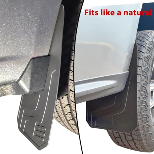 Image of XUKEY Mud Flaps for Chevrolet Colorado 2023-2026 Without Fender Flare, All Weather Splash Guards No Drilling, Front and Rear 4-Piece Set