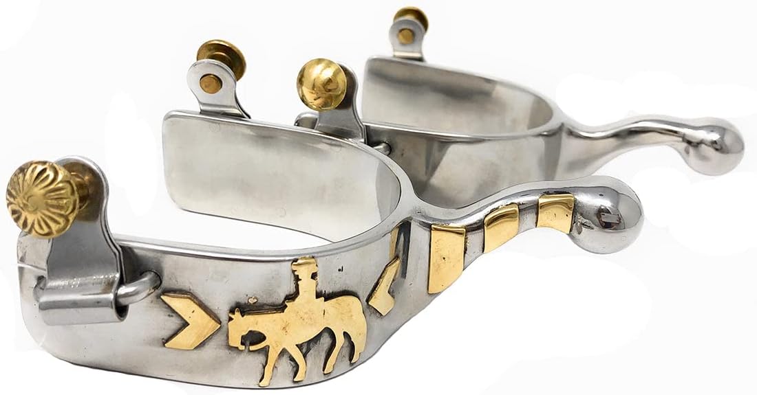 AJ Tack Ladies Stainless Steel Pleasure Horse Spur with Ball End