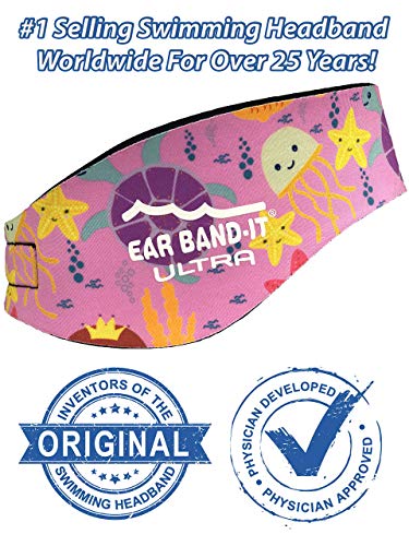 Ear Band-it Ultra zwemmen hoofdband - Beste Swimmer's hoofdband - Houd water buiten, houd oordopjes in - Doctor Aanbevolen - Veilige oordopjes - Uitgevonden door KNO-arts (Sea Life, Small (Leeftijd 1-3)) - Image 5