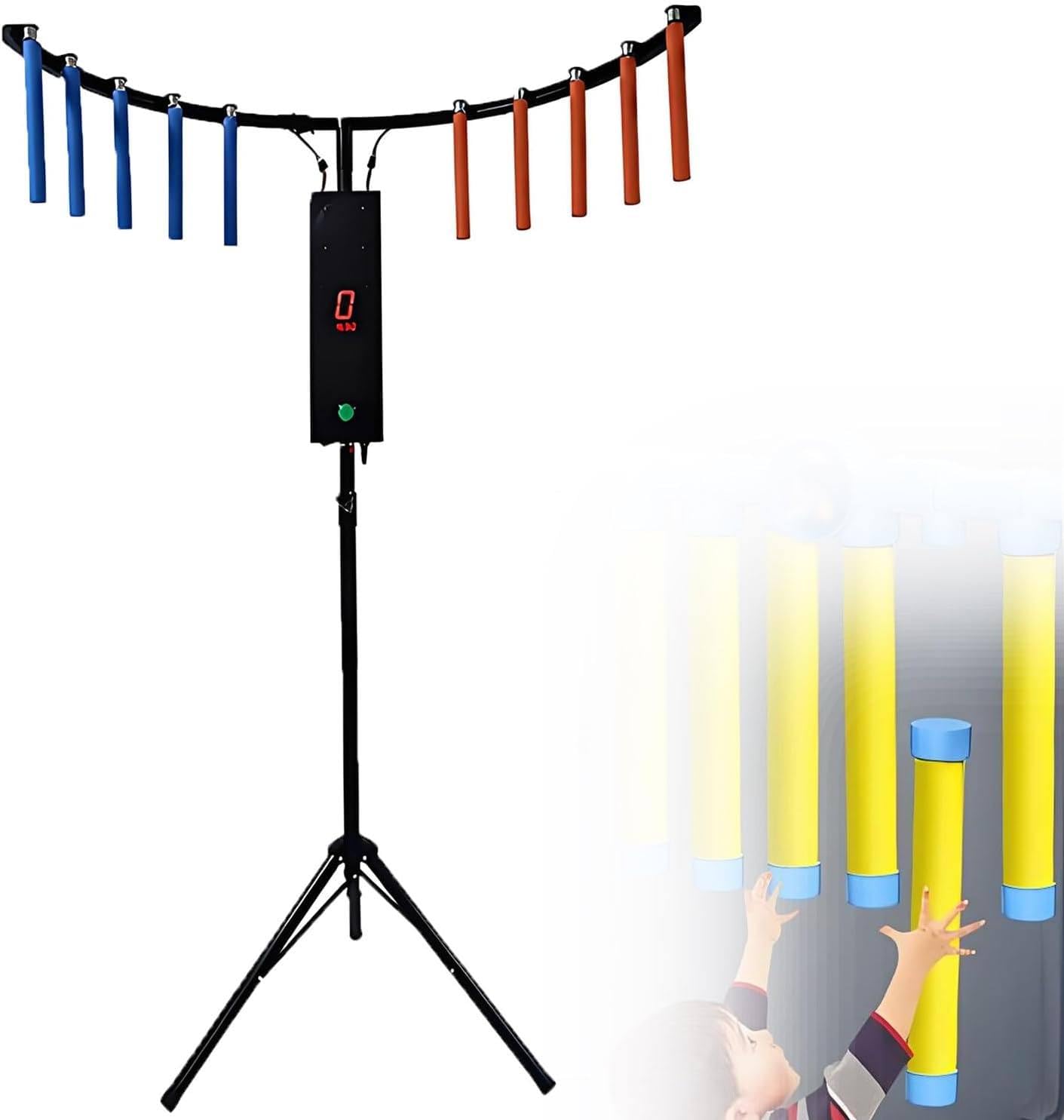 Hand Eye Coordination Training Game, Catch Stick Arcade Game Machine Black