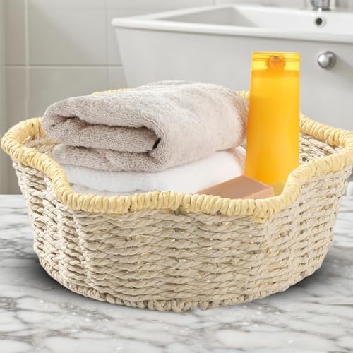 Cesta de frutas tejida para decorar tu salón y servir el pan 4