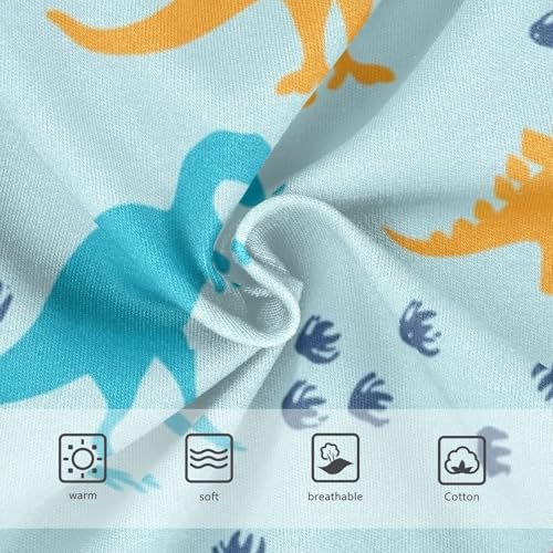 Toddler Underwear Custom 2t Cotton Panties for Girl Flower Briefs Kids Undies Colorful Dinosaur Blue3