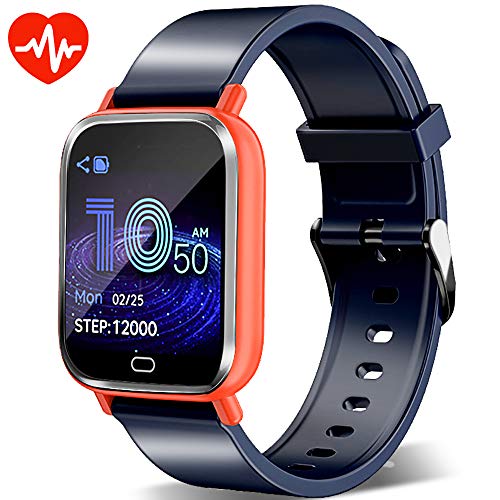 Smart Watch,Fitness Tracker Watch with Heart Rate Monitor Message&Call Sync Reminder Waterproof Sport