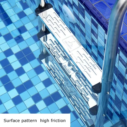 Escalera para piscina de 3 peldaños con pasamanos curvado miniatura 4