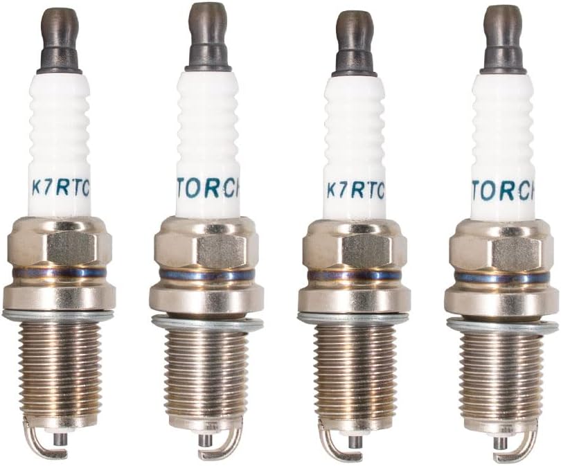 4PK TORCH K7RTC Spark Plug Replace for NGK 6364/BKR6ES 2330/BCPR6ES