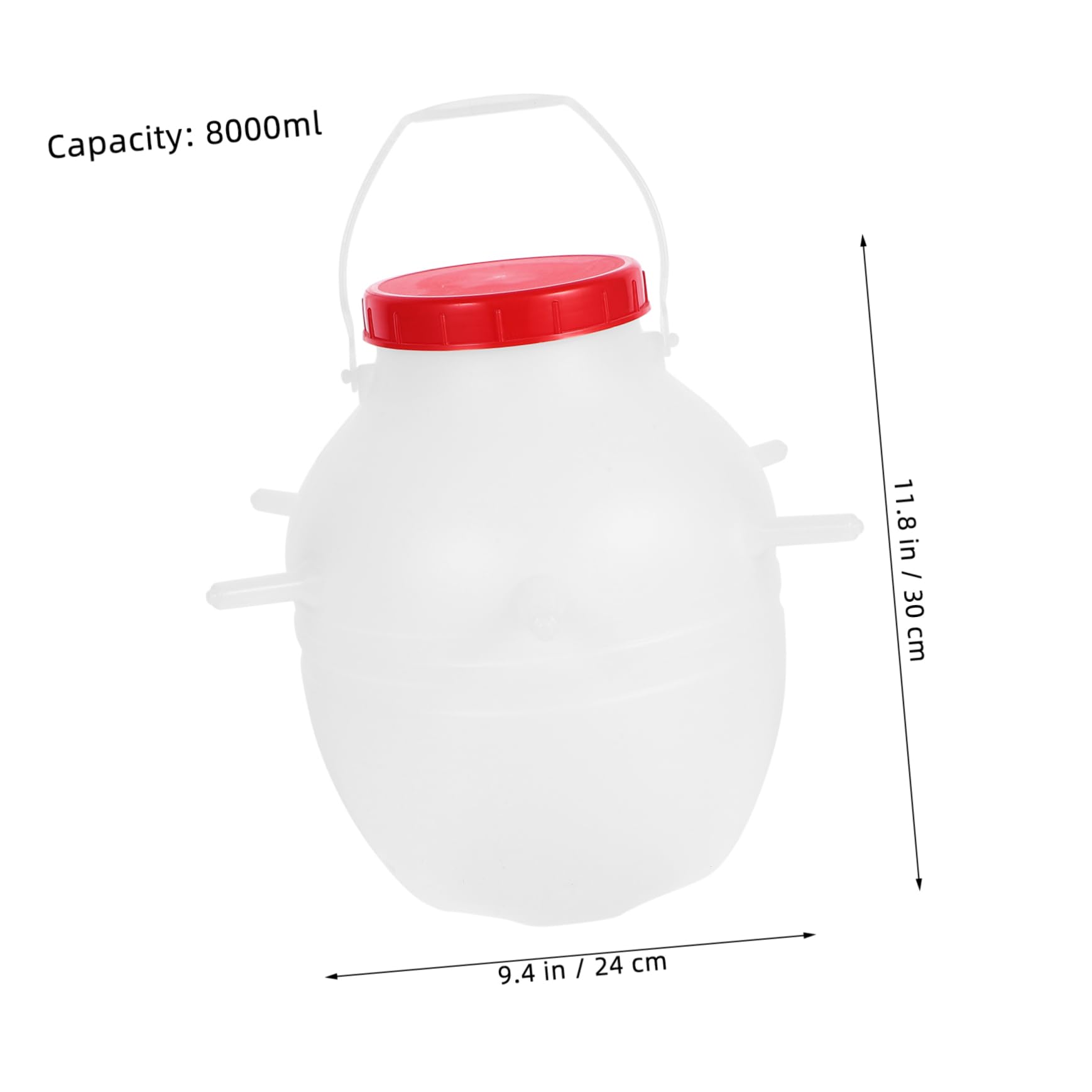 Biberon per Agnelli 8000ml Bianco in Plastico e Silicone | Riutilizzabile, Design Creativo, Alimentazione Comoda e Sicura, Capacità Grande
