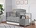 Oxford Baby Pearson 4-in-1 Convertible Crib & Changing Station, Dove Gray, GreenGuard Gold Certified