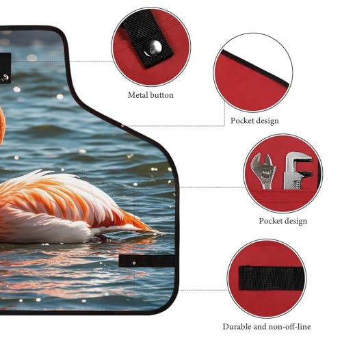 Delantal de trabajo Flamingo con bolsillos y ajuste rápido miniatura 3