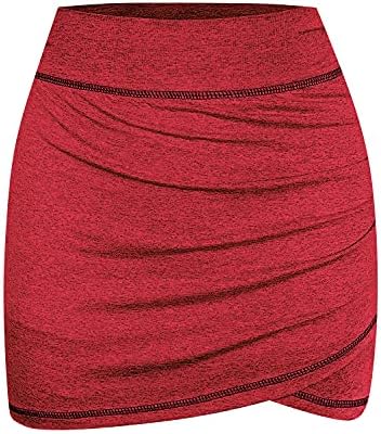 MOQIVGI Skorts Skirts for Women Dressy Casual Summer Trendy Ruched Skirt Juniors