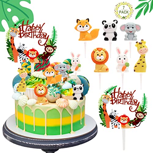 Molteplici Occasioni - Le decorazioni per torte con animali 3D possono essere utilizzate per decorare torte di compleanno, cupcake e altre torte per celebrazioni come compleanni, feste a tema e festival.