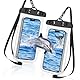 AOOSA wasserdichte Handyhülle, 2 Stück IPX8 wasserdichte Tasche, Unterwasser Handytasche mit Schlüsselband für iPhone 16 15 14 13 12 Pro XS, Samsung S24 S23, Huawei Mate 60 bis zu 7,2 Zoll