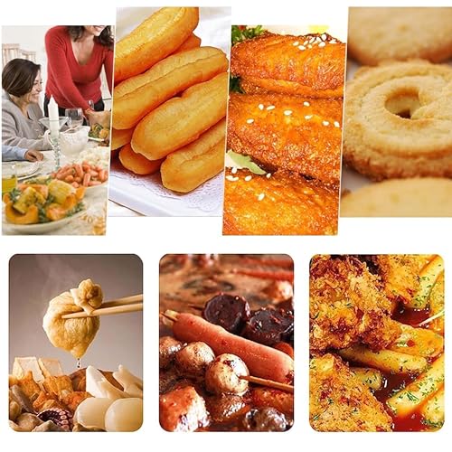 Arbeitsplatten-LPG-Gas-Fritteuse, Einzeltanks/Doppeltanks mit 10Lx2-Korb und Deckel, Edelstahl-Propan-LPG mit großem Fassungsvermögen und Metallrohr für Privat- und Gewerbezwecke,3Tank – Bild 8